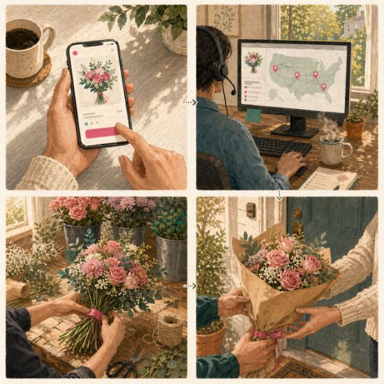 How the Lily's Florist network works
